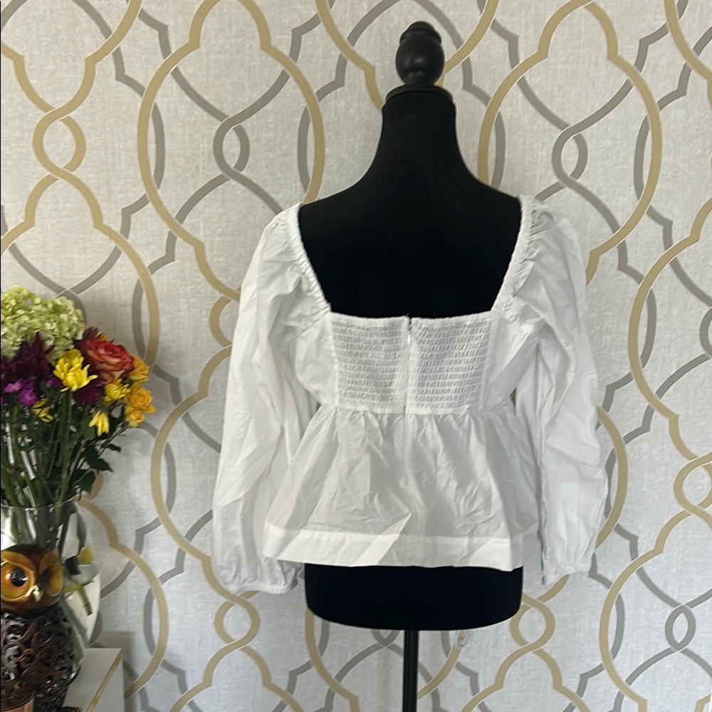 J Crew Blouse with Square Neckline - Picture 3 of 6